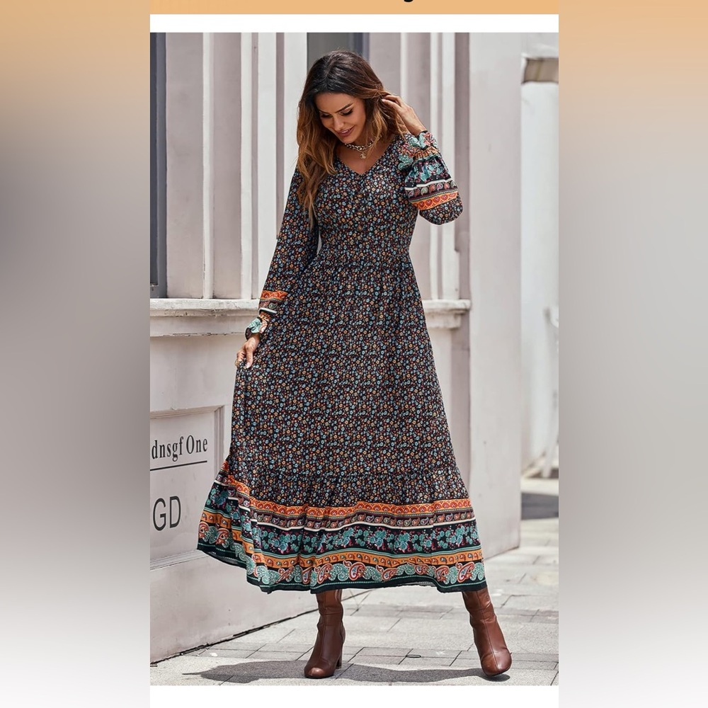 Floral Bohemian Maxi Dress